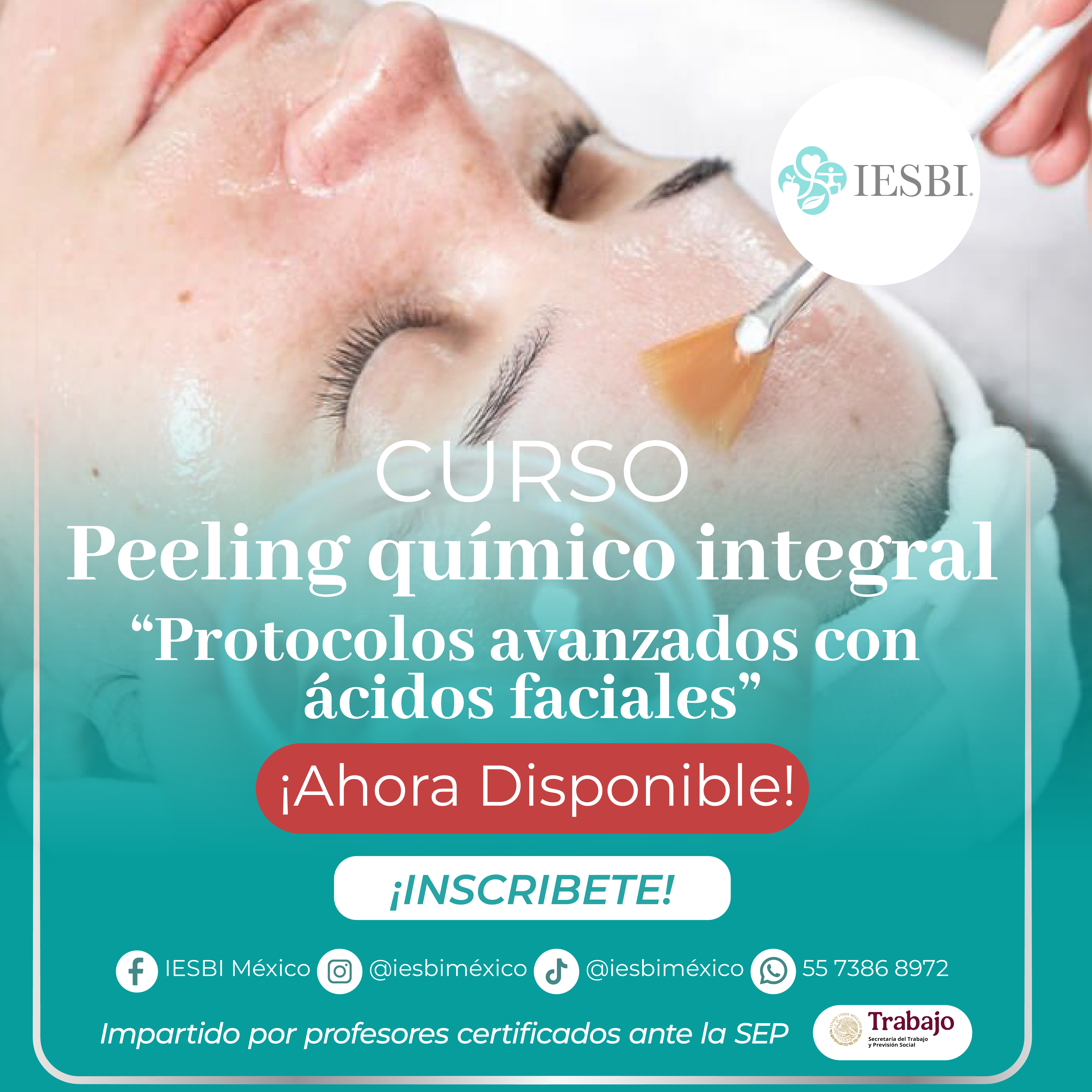 Curso Peeling químico integral: Protocolos avanzados con ácidos faciales